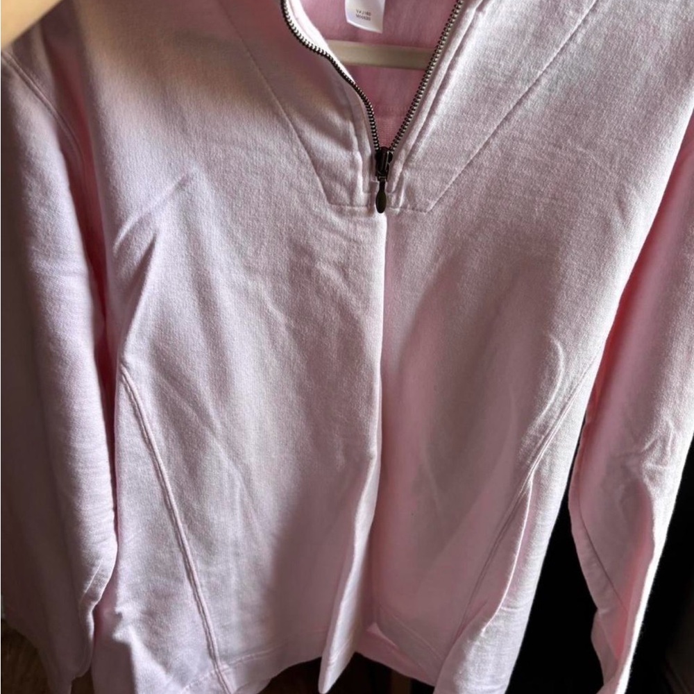 Coldwater Creek Light Pink Zip-Up Top